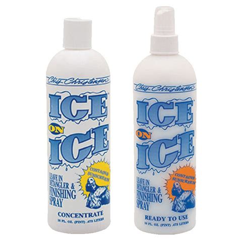 on ice|ice on detangler.